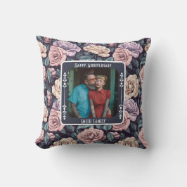 Cute Mr And Mrs Vow Renewal Throw Pillow クッション