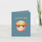 Cute muffin lovers Bakery vendors customizable カード (正面)