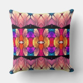 Cute multicolor all over fabric print pattern クッション (裏面)