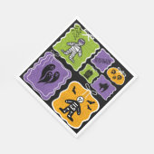 Cute Mummy Coquette Halloween スタンダードランチョンナプキン (角)