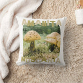 Cute mushroom, Amanita muscaria, Forest クッション (ブランケット)