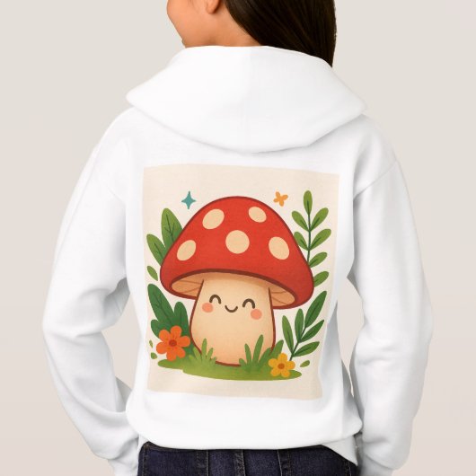 Cute Mushroom Hoodie for Kids (裏面)