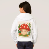 Cute Mushroom Hoodie for Kids (裏面フル)