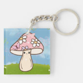 Cute Mushroom Keychain キーホルダー (裏面)