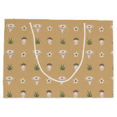 Cute Mushroom Pattern Large Gift Bag ラージペーパーバッグ (裏面)