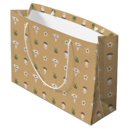 Cute Mushroom Pattern Large Gift Bag ラージペーパーバッグ