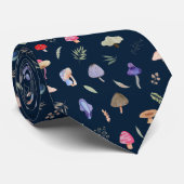 Cute Mushroom Pattern Modern Trendy Style Neck Tie ネクタイ (ロール)