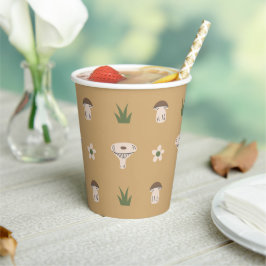 Cute Mushroom Pattern Paper Cups 紙コップ