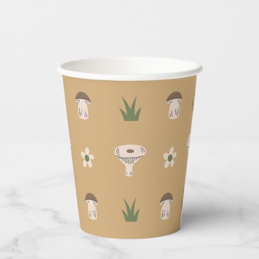 Cute Mushroom Pattern Paper Cups 紙コップ (裏面)