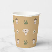 Cute Mushroom Pattern Paper Cups 紙コップ (右)