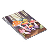 Cute Mushrooms | Watercolor Forest ノートブック (右側)