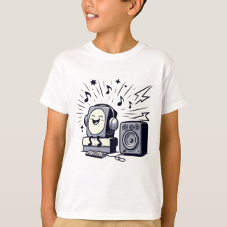 Cute Music Lover – Fun Cartoon Kids T-Shirt Tシャツ