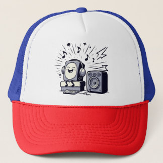 Cute Music Lover – Fun Cartoon Music Cap 01 キャップ