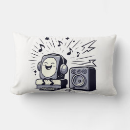 Cute Music Lover – Fun Cartoon Music Pillow 02 ランバークッション