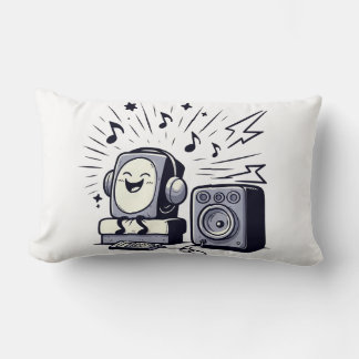 Cute Music Lover – Fun Cartoon Music Pillow 02 ランバークッション