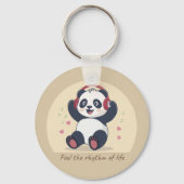 Cute Music Panda キーホルダー (正面)