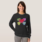 cute My wife candy heart is valentine day husband  Tシャツ (正面フル)