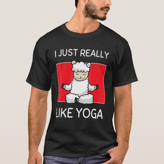 Cute Namaste Sheep I Just Really Like Yoga Pilates Tシャツ (正面)