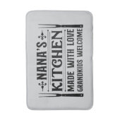 Cute Nana's kitchen word art バスマット (正面縦)