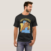 Cute Napping Capybara Pyjama  Nappybara Tシャツ (正面フル)