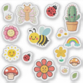 Cute Nature Stickers シール (正面)