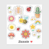 Cute Nature Stickers シール (シート)