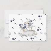 Cute Nautical Baby Shower Stationery サンキューカード (正面)
