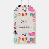   Cute Nautical Birthday ギフトタグ (裏面)