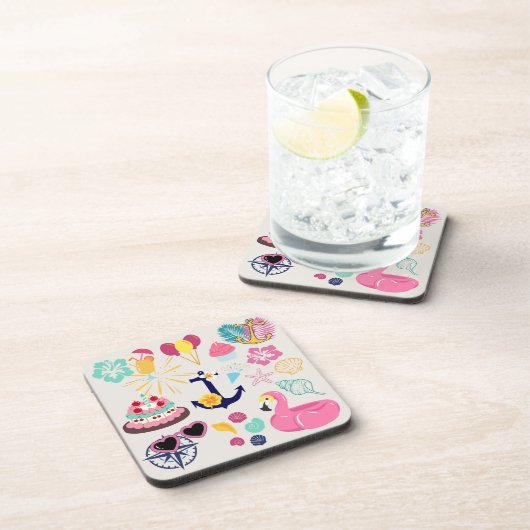 Cute Nautical Birthday コースター (右側)