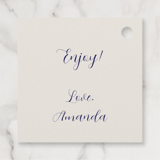 Cute Nautical Birthday フェイバータグ (裏面)