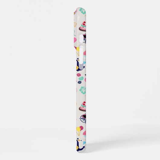 Cute Nautical Birthday iPhoneケース (左側面)