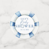 Cute Nautical Ocean Lifebuoy Baby Shower コンフェッティ (スモール正面)