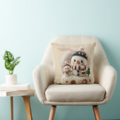 Cute Needle Felted Snowman Snowglobe クッション (椅子)
