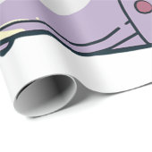 Cute Neko Cat With Ramen Noodles Bowl Anime Japan  ラッピングペーパー (ロールコーナー)