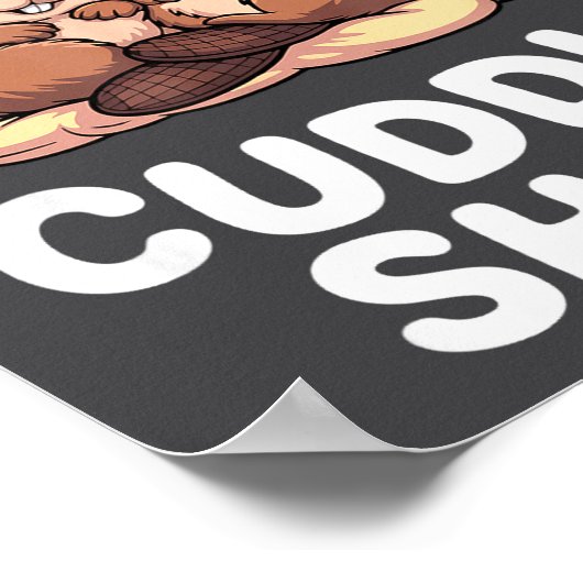 Cute Nesting Beavers This Is Our Cuddle  ポスター (角)