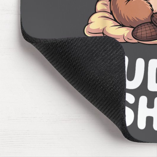 Cute Nesting Beavers This Is Our Cuddle  マウスパッド (コーナー)