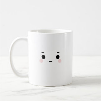 Cute Neutral Face Mug Minimal Coffee Cup コーヒーマグカップ