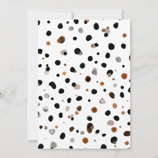 Cute Neutral Forest Animals Baby Shower 招待状 (裏面)