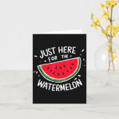 Cute New Watermelons Lovers I'm Just Here For The カード (黄色い花)