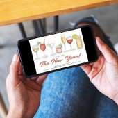 Cute New Year's Eve party Invitation 招待状