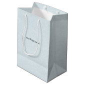 Cute Nice Things Inside Quote Blue Bag ミディアムペーパーバッグ (裏面アングル)