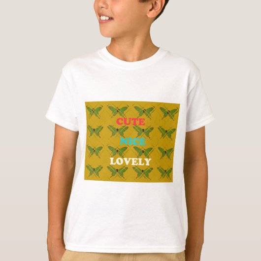 Cute Nie Lovely Vintage Butterfly.png Tシャツ (正面)
