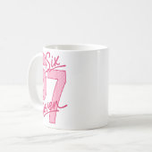 Cute Nk 67 Valentine Six Seven Funny Meme Women Gi コーヒーマグカップ (正面左)