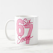 Cute Nk 67 Valentine Six Seven Funny Meme Women Gi コーヒーマグカップ (左)