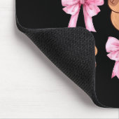 Cute Nk Coquette Bow Kawaii Capybara Lover  マウスパッド (コーナー)