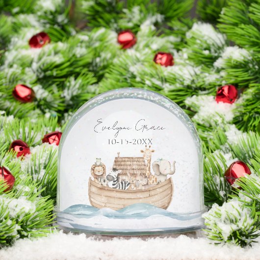 Cute Noah's Ark with Custom Baby Name (クリスマス)