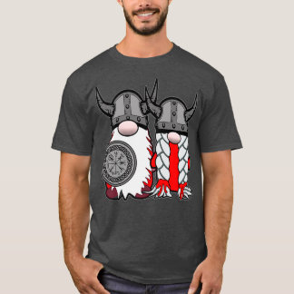 Cute Nordic Gnomes Viking Tomte Couple Scandinavia Tシャツ