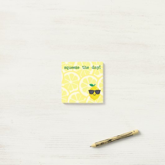 Cute Notepad | Squeeze the Day | Office Notes ポストイット (デスク上)
