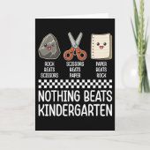 Cute Nothing Beats Kindergarten Teacher Humor カード (正面)