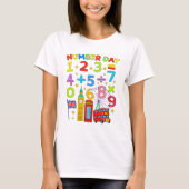 Cute Numbers Maths Learning Cartoon Tee For KidsUK Tシャツ (正面)